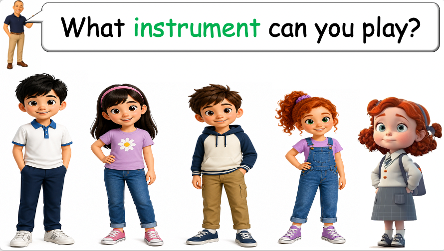 Grade 2-3 - ESL Lesson - Musical Instruments - Part 2
