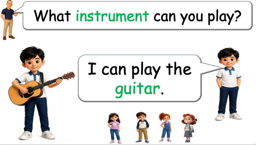 Grade 2-3 - ESL Lesson - Musical Instruments - Part 2