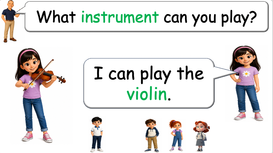 Grade 2-3 - ESL Lesson - Musical Instruments - Part 2