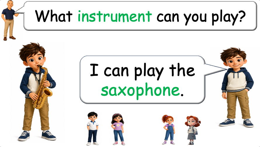 Grade 2-3 - ESL Lesson - Musical Instruments - Part 2