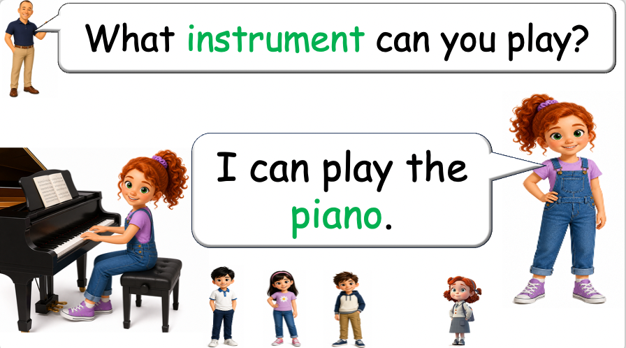 Grade 2-3 - ESL Lesson - Musical Instruments - Part 2