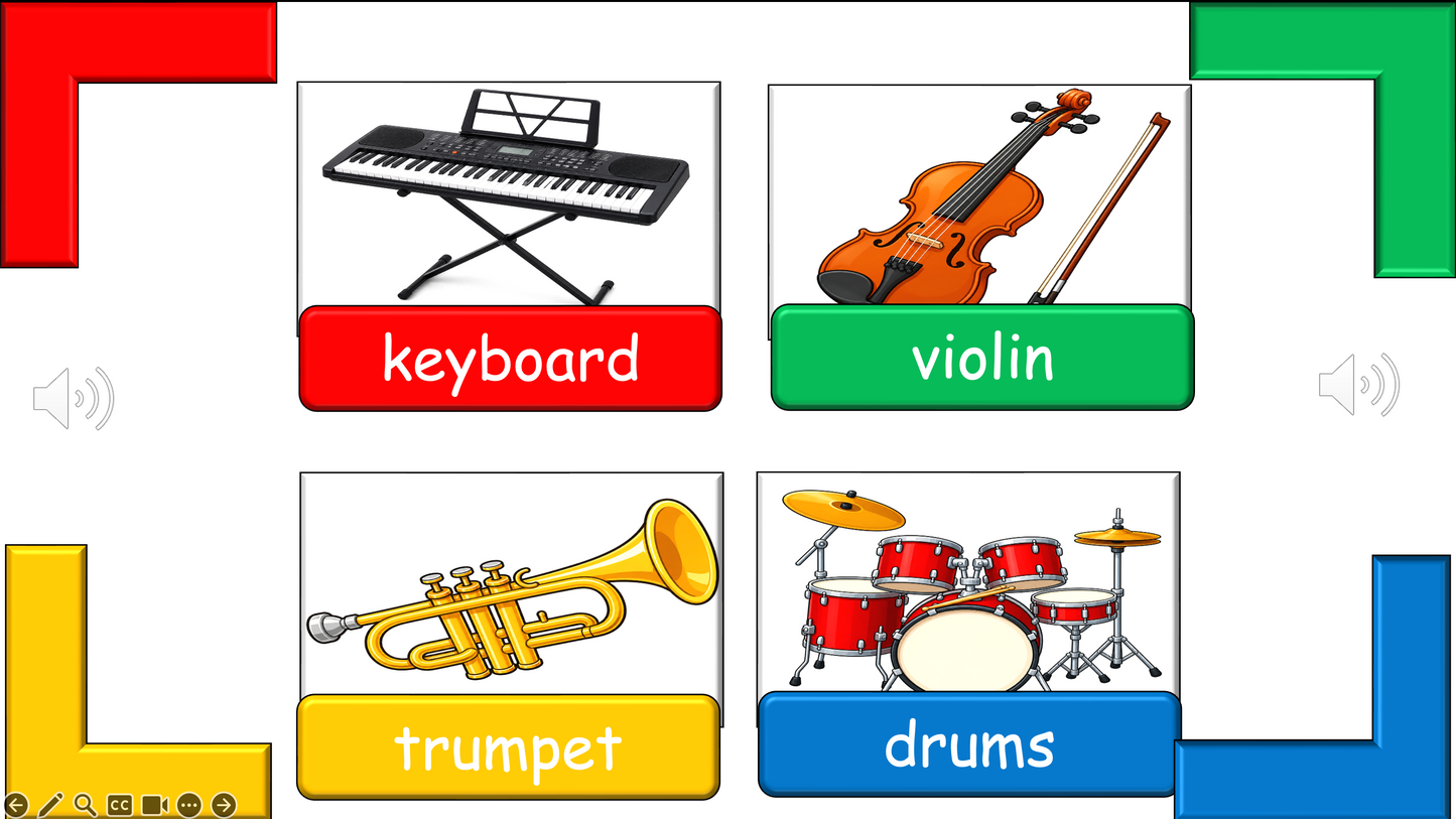 Grade 2-3 - ESL Lesson - Musical Instruments - Part 2