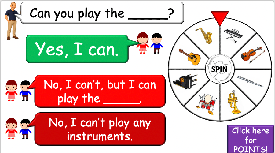 Grade 2-3 - ESL Lesson - Musical Instruments - Part 2