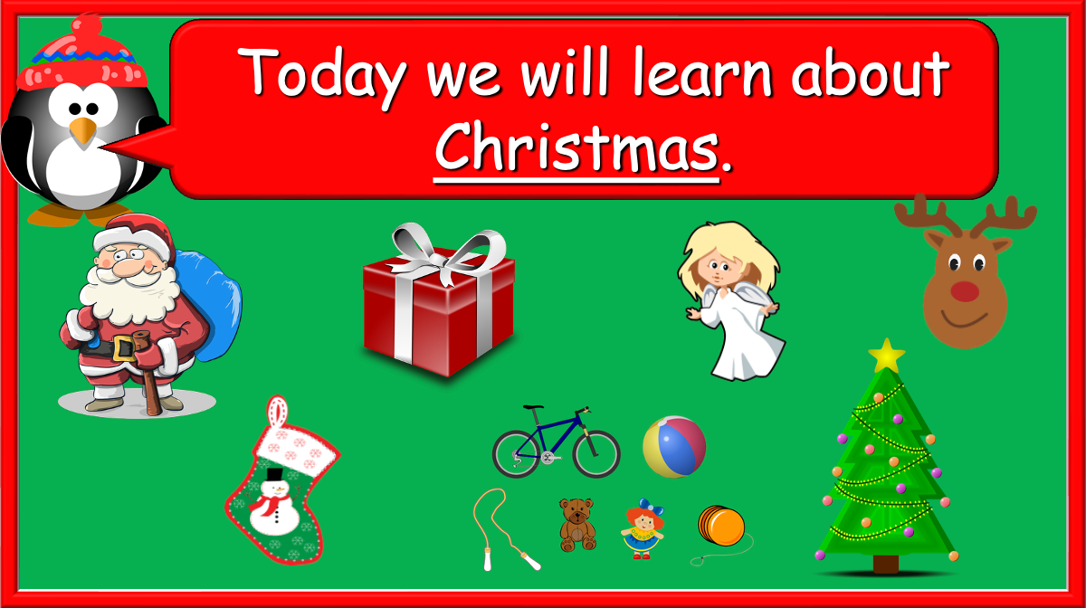 Grade 1-3 - ESL Lesson - Christmas Lesson - PowerPoint Lesson