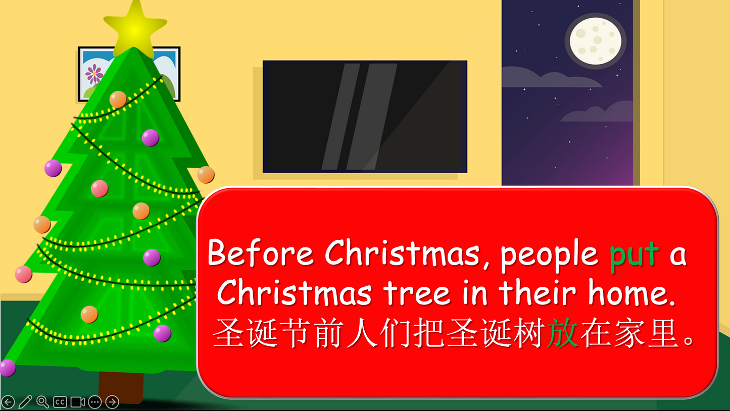 Grade 1-3 - ESL Lesson - Christmas Lesson - PowerPoint Lesson