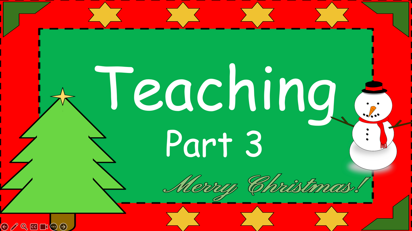 Grade 1-3 - ESL Lesson - Christmas Lesson - PowerPoint Lesson