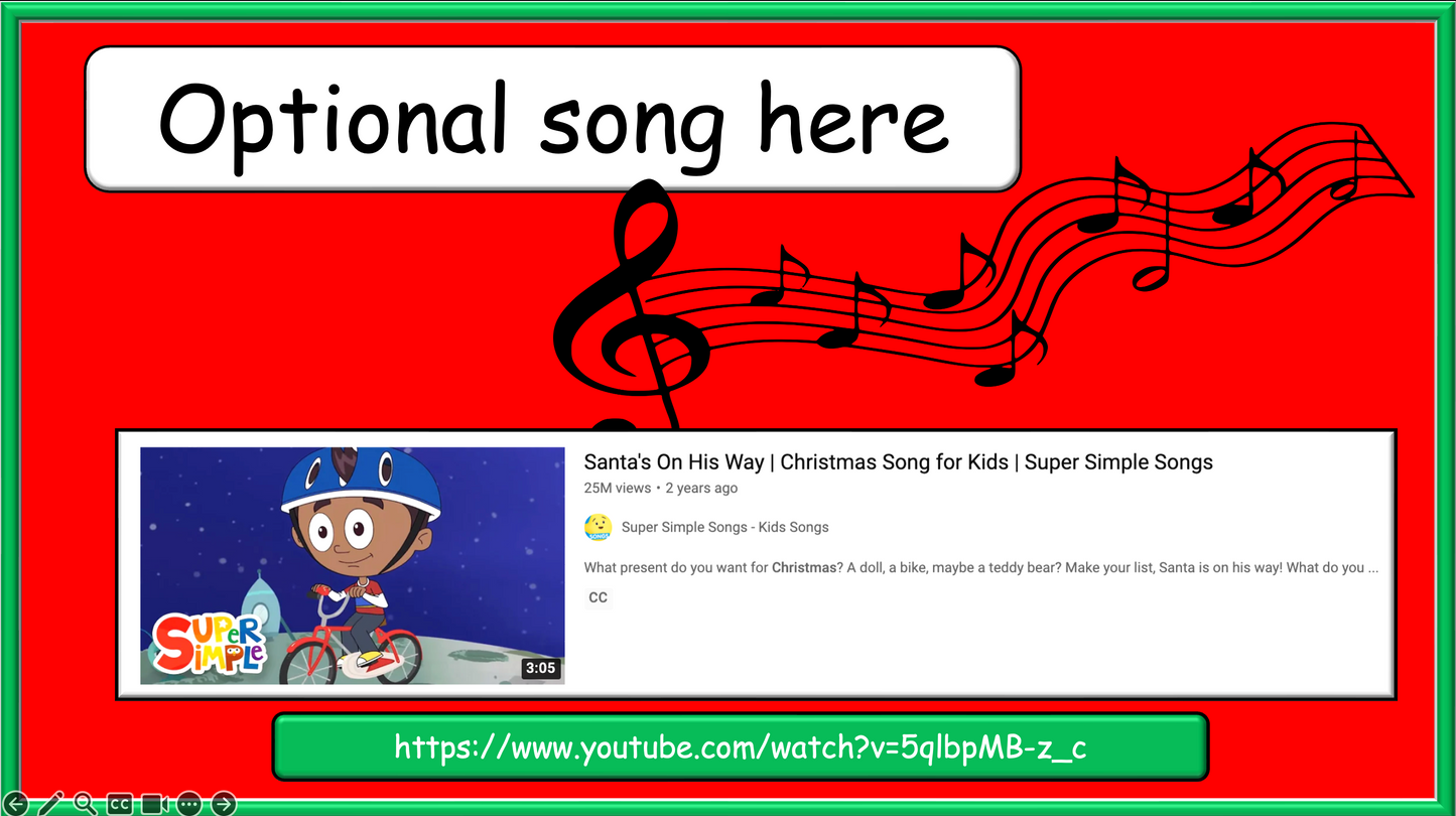 Grade 1-3 - ESL Lesson - Christmas Lesson - PowerPoint Lesson
