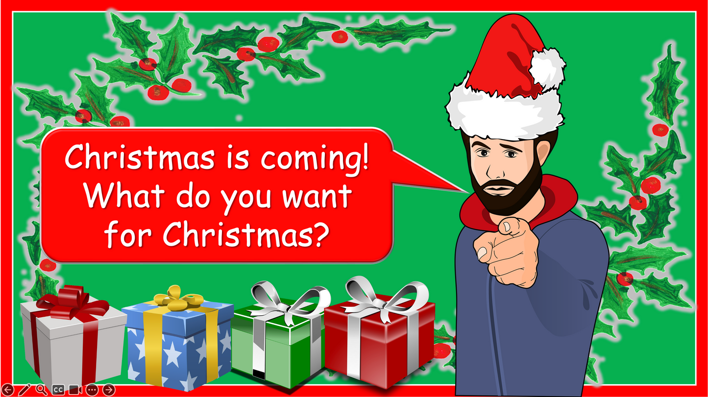 Grade 1-3 - ESL Lesson - Christmas Lesson - PowerPoint Lesson
