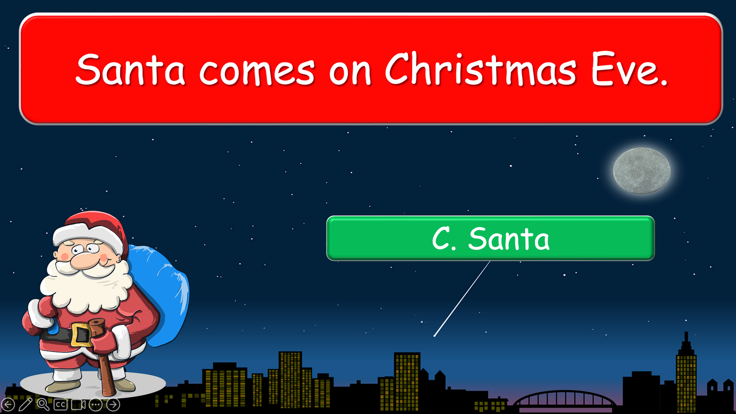 Grade 1-3 - ESL Lesson - Christmas Lesson - PowerPoint Lesson