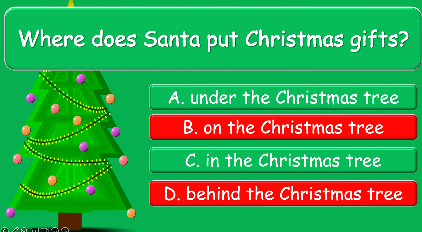 Grade 1-3 - ESL Lesson - Christmas Lesson - PowerPoint Lesson