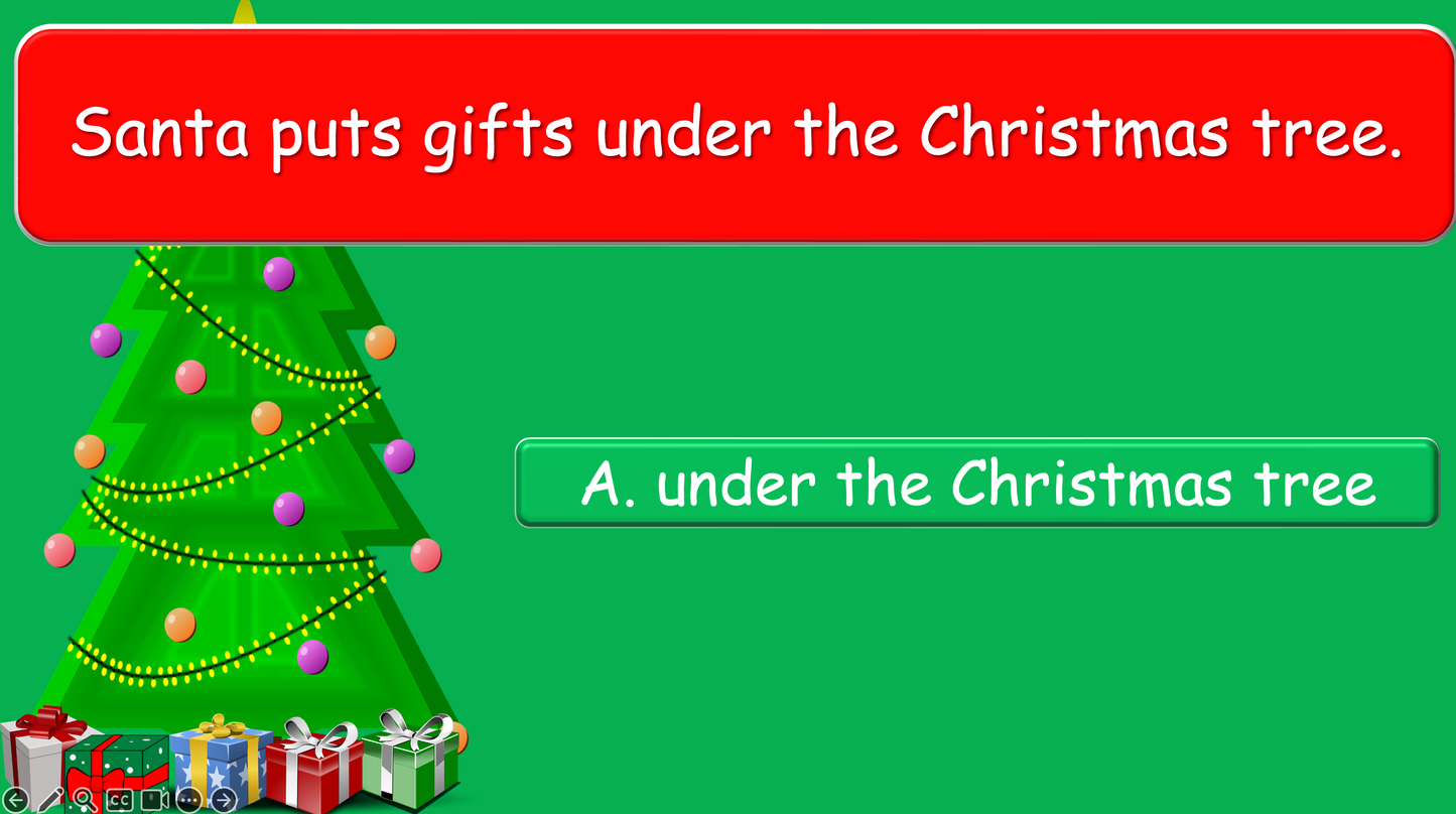 Grade 1-3 - ESL Lesson - Christmas Lesson - PowerPoint Lesson