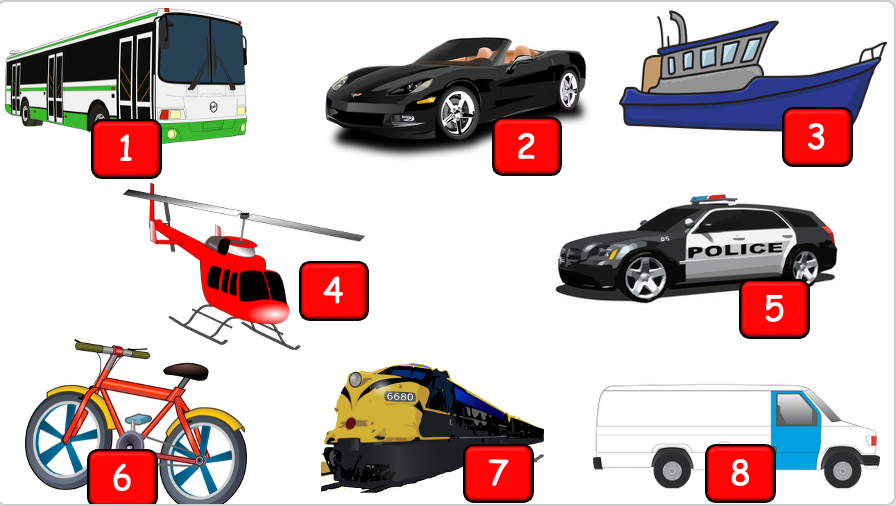 Grade 2 - ESL Lesson - Vehicles - Part 1 - PowerPoint Lesson