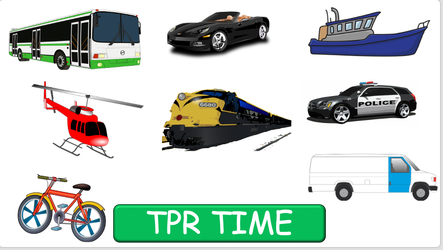Grade 2 - ESL Lesson - Vehicles - Part 1 - PowerPoint Lesson