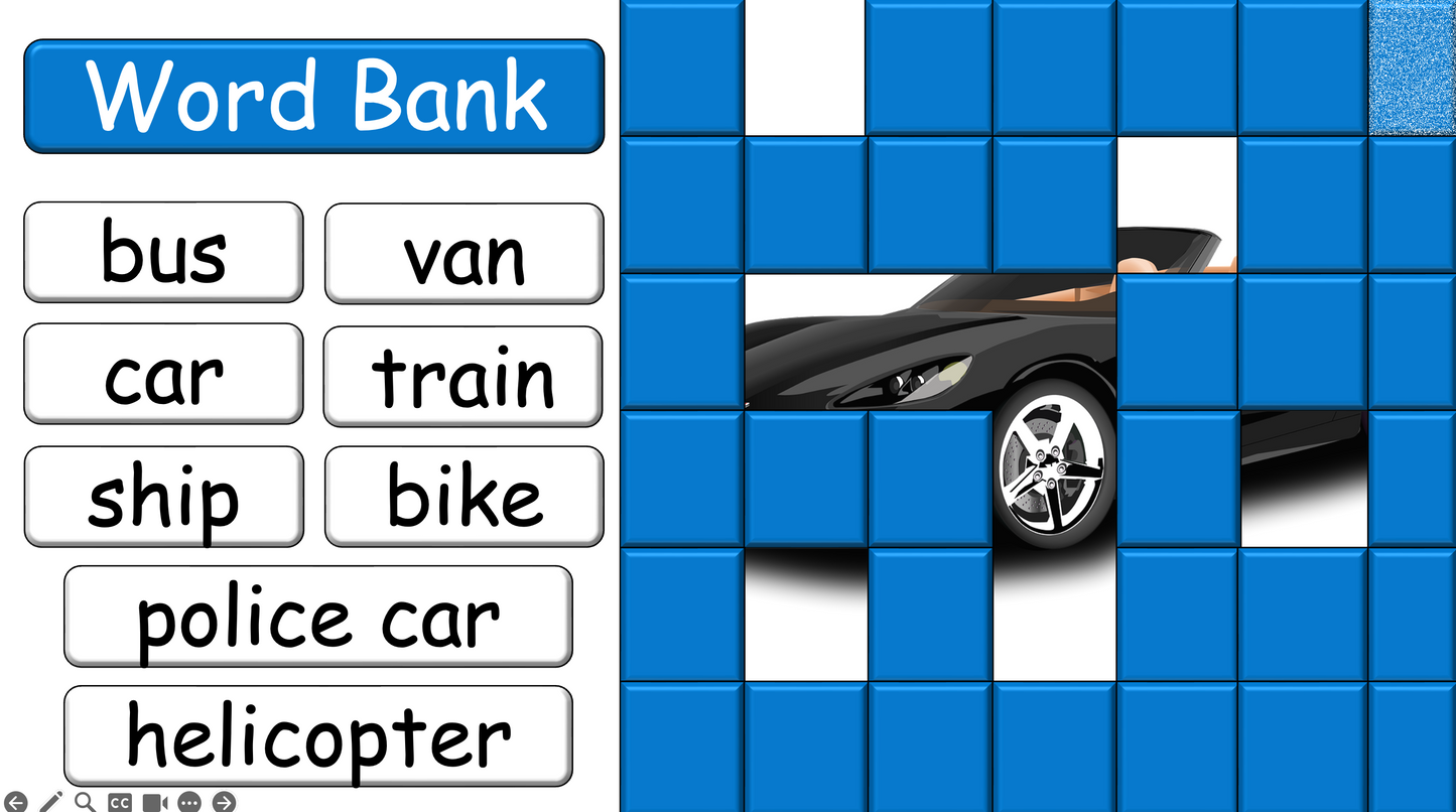 Grade 2 - ESL Lesson - Vehicles - Part 1 - PowerPoint Lesson