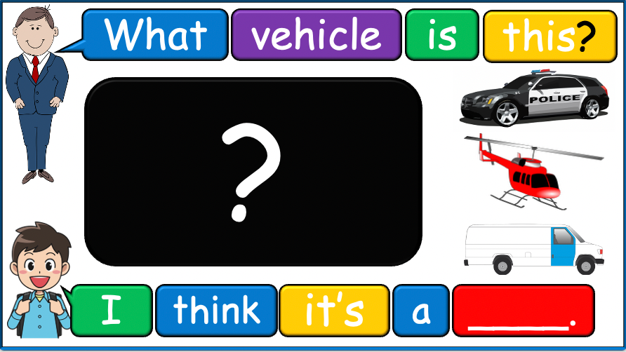 Grade 2 - ESL Lesson - Vehicles - Part 1 - PowerPoint Lesson