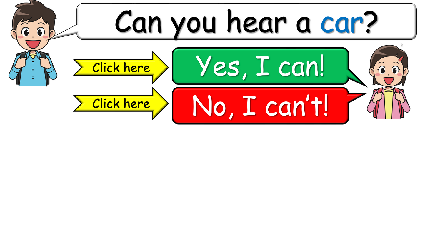 Grade 2 - ESL Lesson - Vehicles - Part 2 - What can you hear? - PowerPoint Lesson