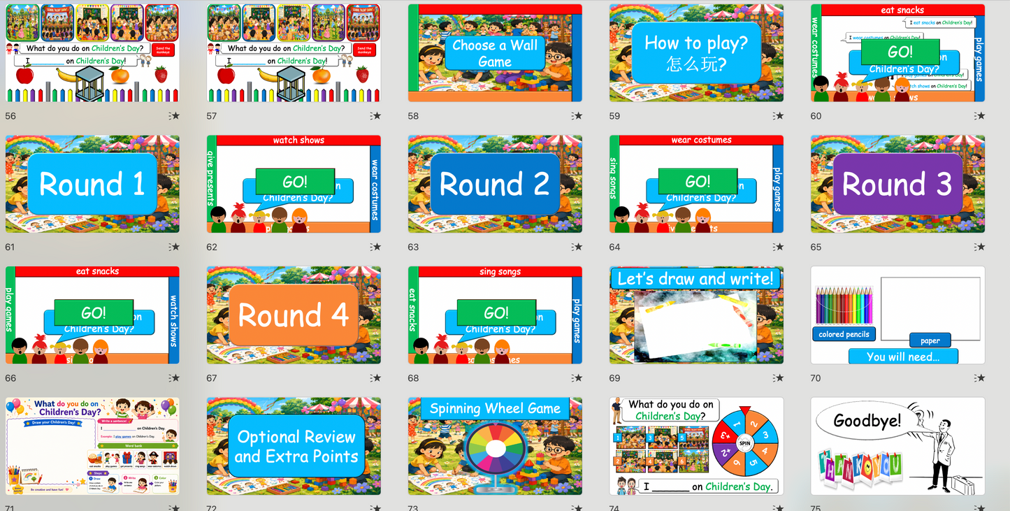 Grade 1-3 - ESL Lesson - Children's Day