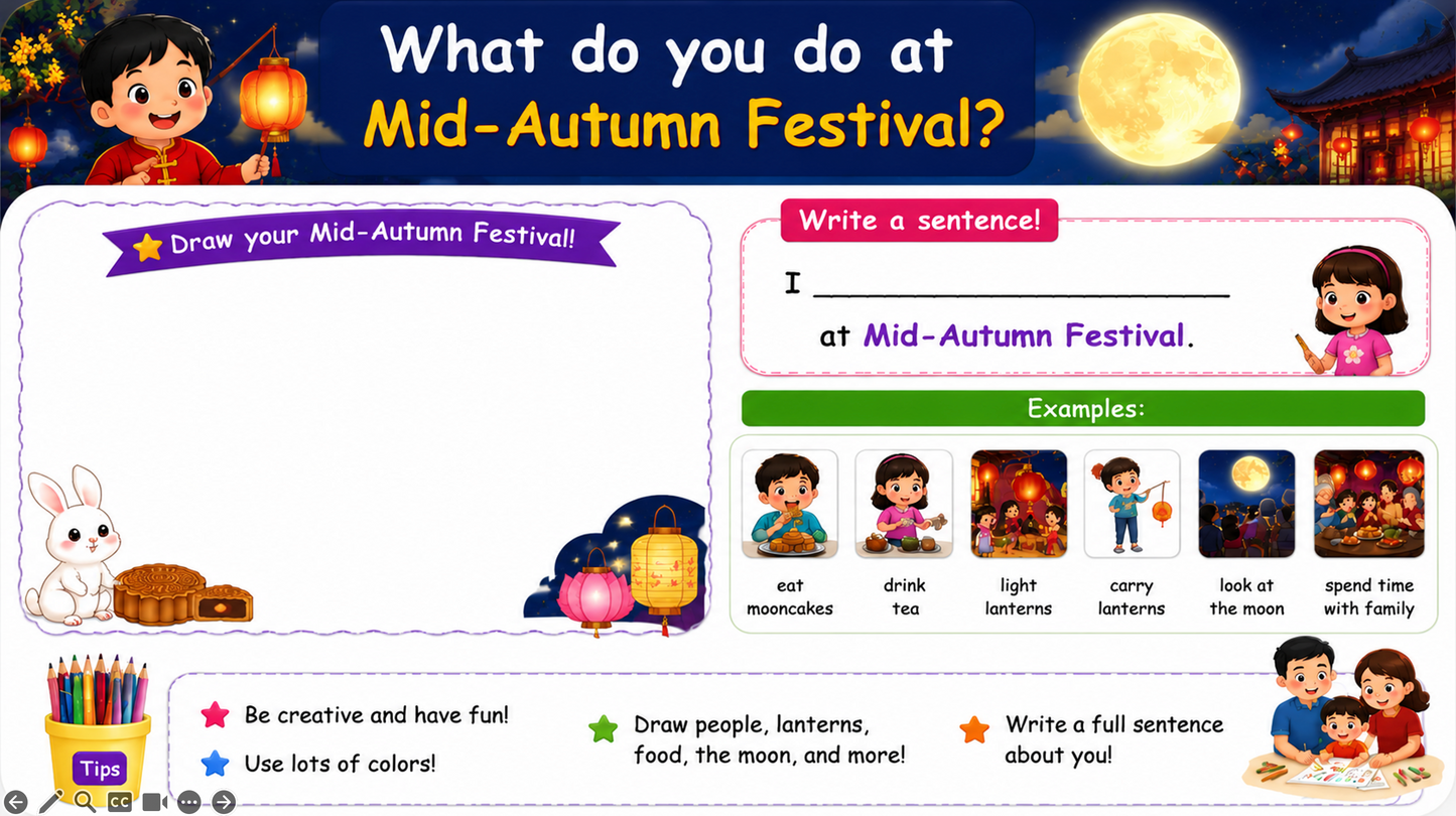 Grade 1-3 - ESL Lesson - Mid-Autumn Festival