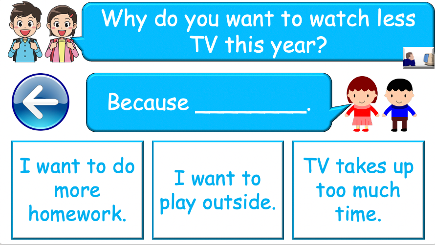 Grade 4-6 - ESL Lesson - New Year's resolutions - Part 1 and 2 COMBO Deal - 2 PowerPoint Lessons
