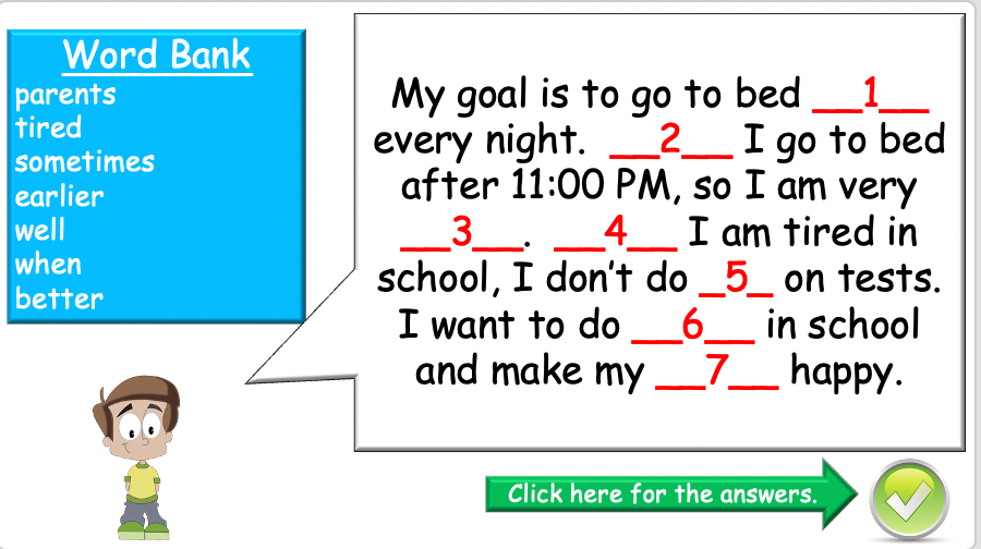 Grade 4-6 - ESL Lesson - New Year's resolutions - Part 2 - PowerPoint Lesson