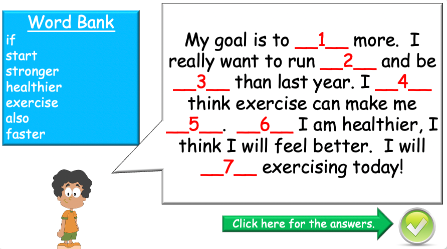 Grade 4-6 - ESL Lesson - New Year's resolutions - Part 2 - PowerPoint Lesson