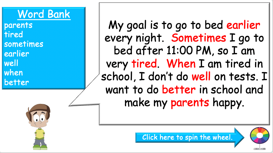 Grade 4-6 - ESL Lesson - New Year's resolutions - Part 2 - PowerPoint Lesson