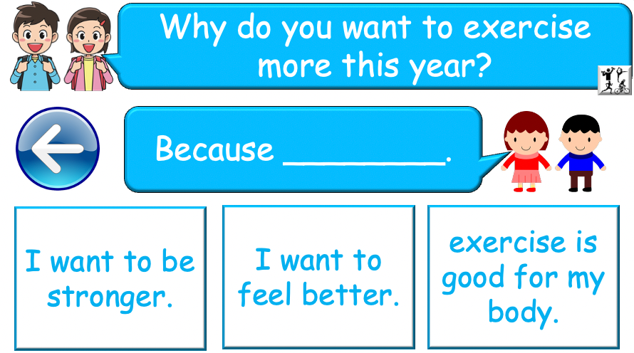 Grade 4-6 - ESL Lesson - New Year's resolutions - Part 2 - PowerPoint Lesson