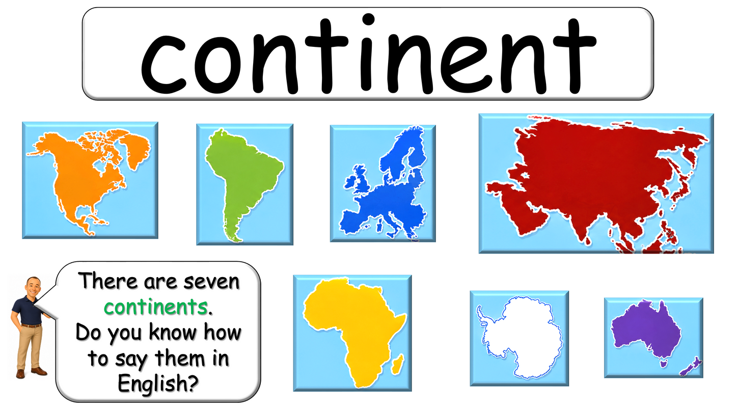 Grade 3-4 - ESL Lesson - Continents of the World