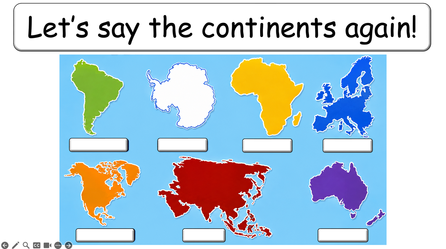 Grade 3-4 - ESL Lesson - Continents of the World