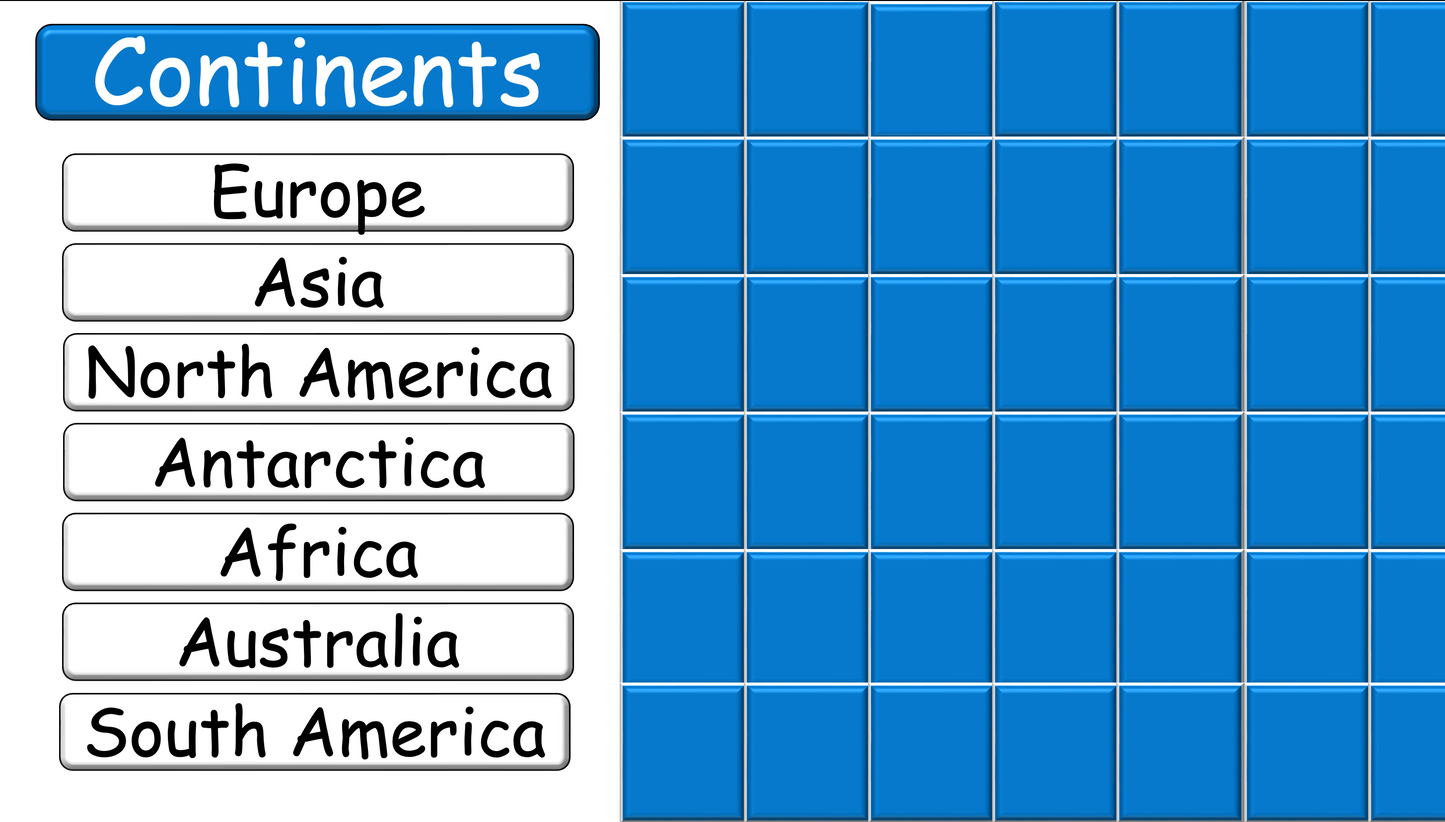 Grade 3-4 - ESL Lesson - Continents of the World