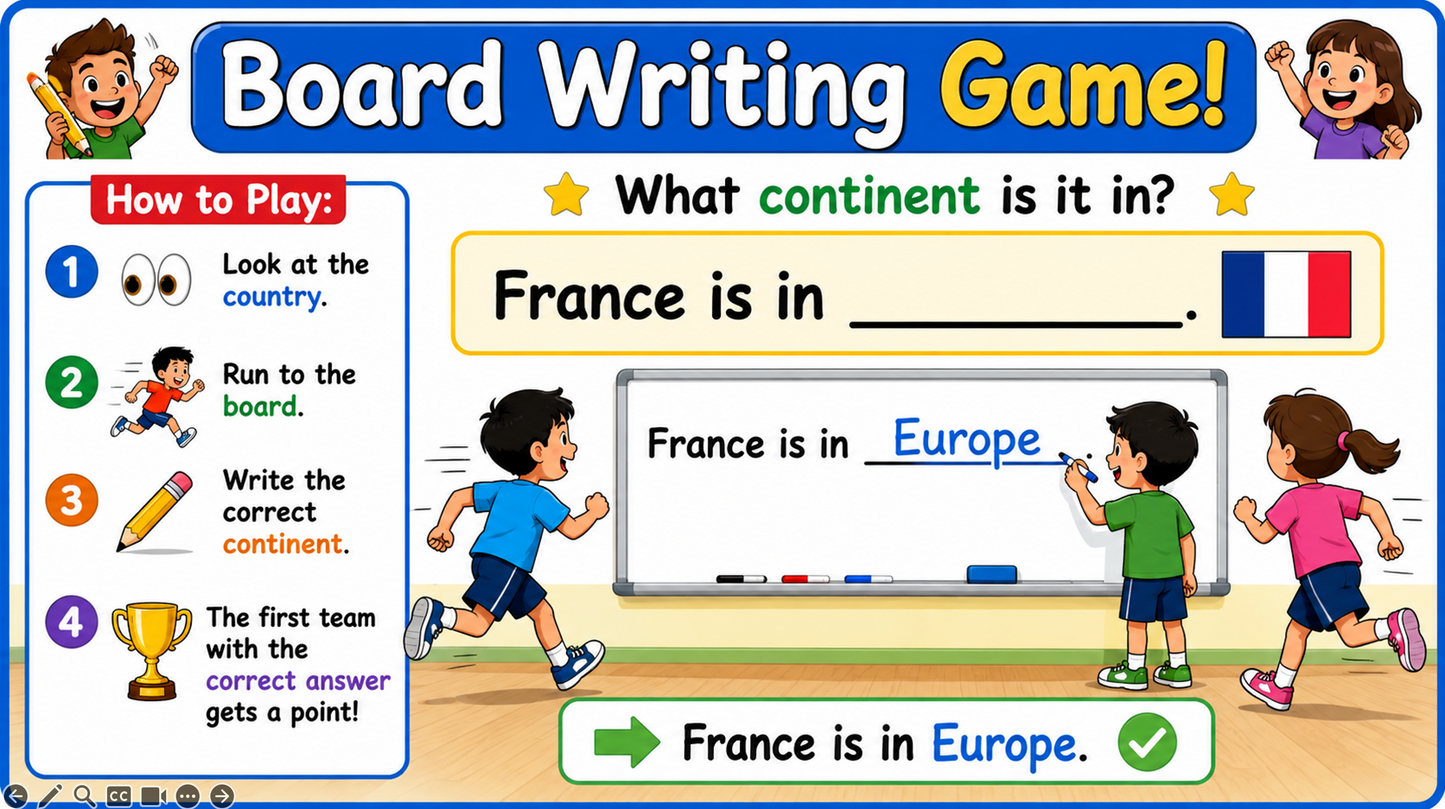 Grade 3-4 - ESL Lesson - Continents of the World