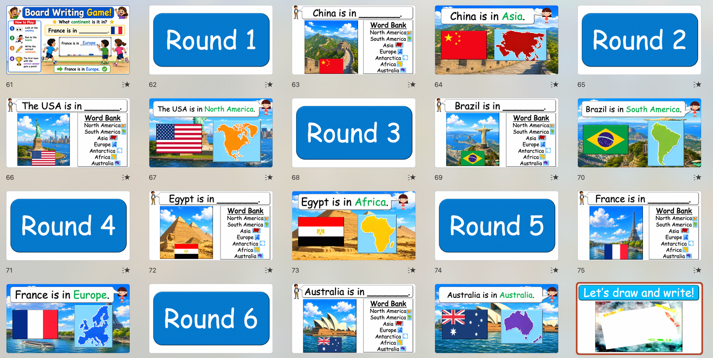 Grade 3-4 - ESL Lesson - Continents of the World
