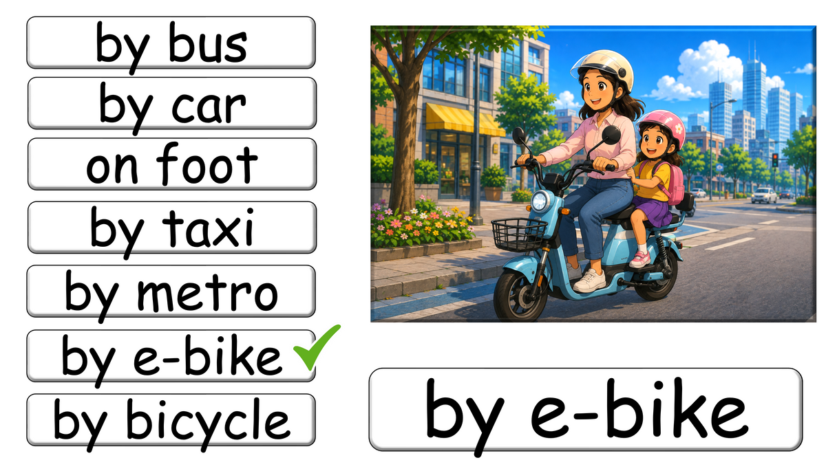 Grade 2 - ESL Lesson - How do you come to school?