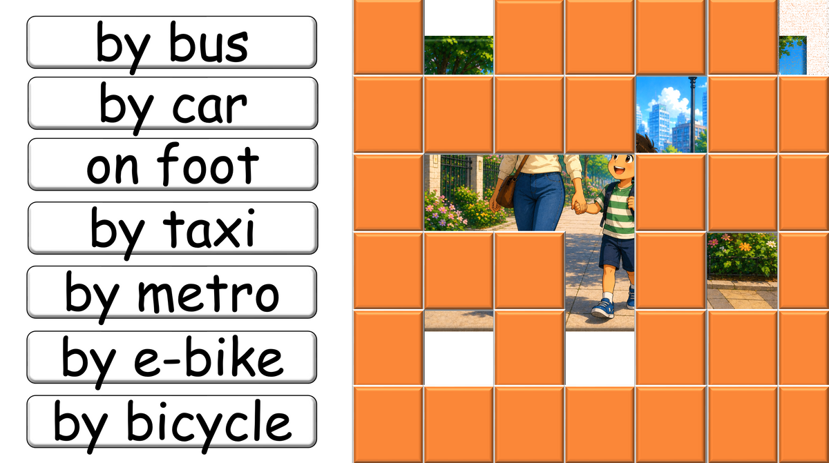 Grade 2 - ESL Lesson - How do you come to school?