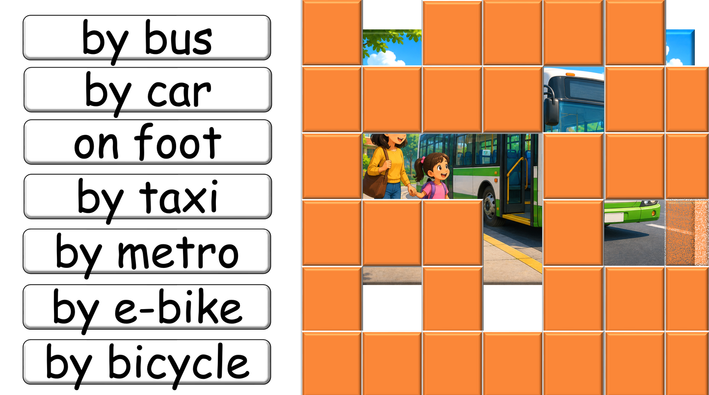 Grade 2 - ESL Lesson - How do you come to school?