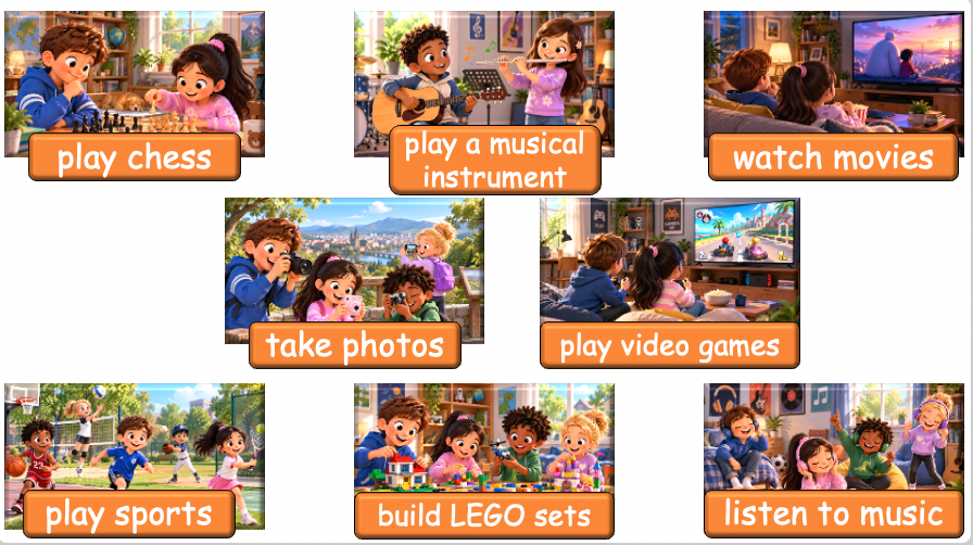 Grade 4 - ESL Lesson - Hobbies and Free Time