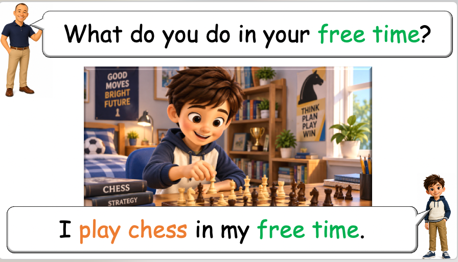 Grade 4 - ESL Lesson - Hobbies and Free Time