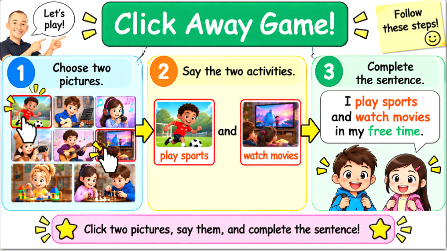 Grade 4 - ESL Lesson - Hobbies and Free Time