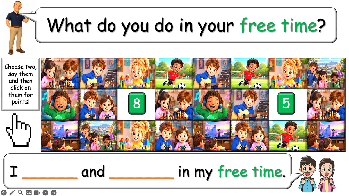 Grade 4 - ESL Lesson - Hobbies and Free Time
