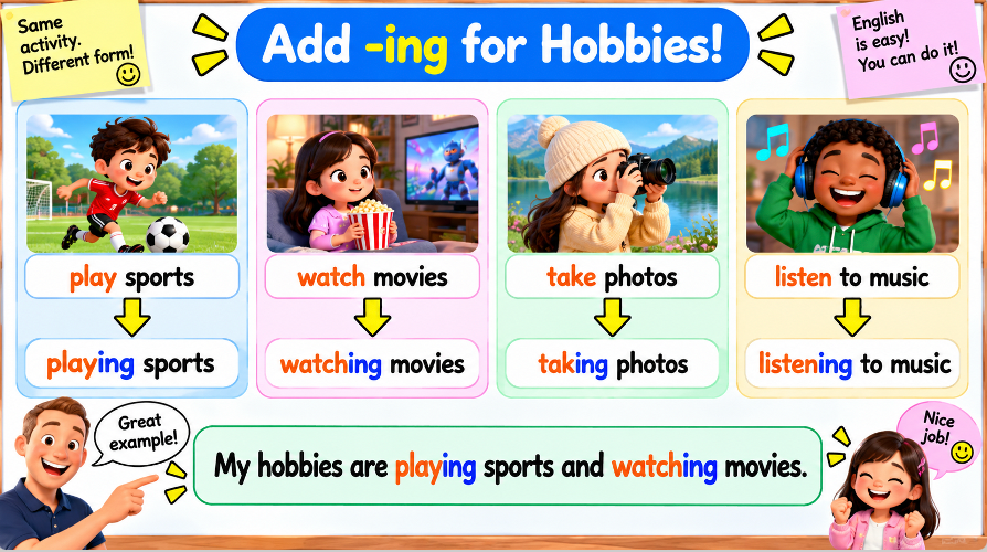 Grade 4 - ESL Lesson - Hobbies and Free Time