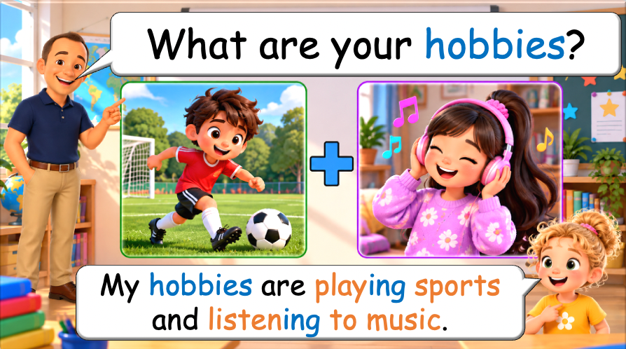 Grade 4 - ESL Lesson - Hobbies and Free Time