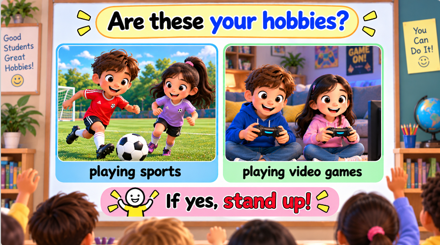 Grade 4 - ESL Lesson - Hobbies and Free Time