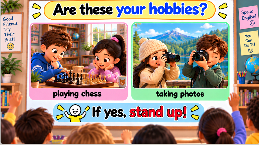 Grade 4 - ESL Lesson - Hobbies and Free Time