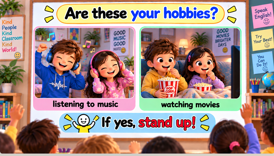 Grade 4 - ESL Lesson - Hobbies and Free Time