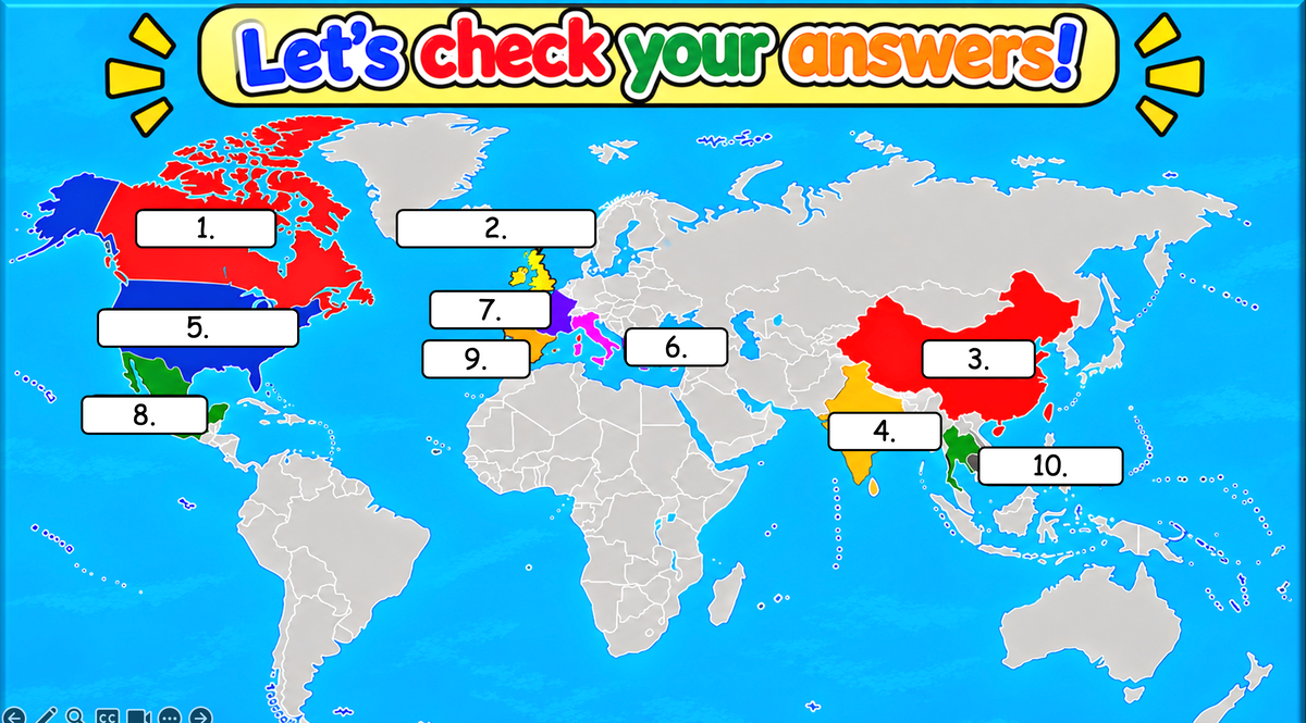 Grade 4-5 - ESL Lesson - Food Around the World - Part 1 - Countries