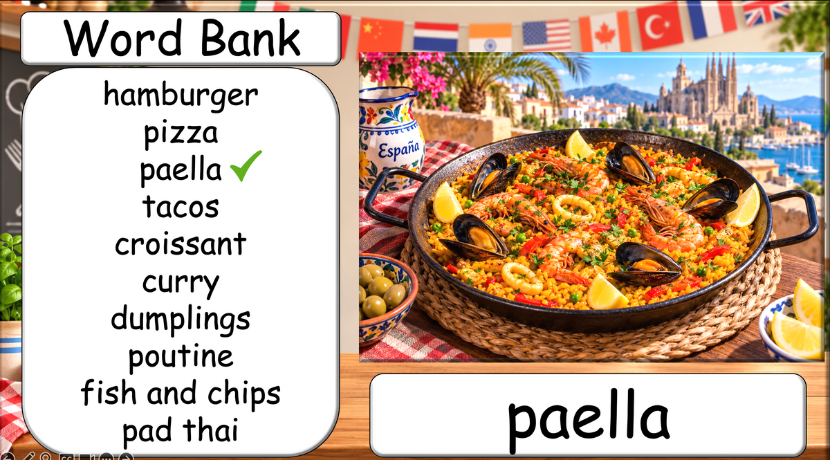 Grade 4-5 - ESL Lesson - Food Around the World - Part 2 - Food