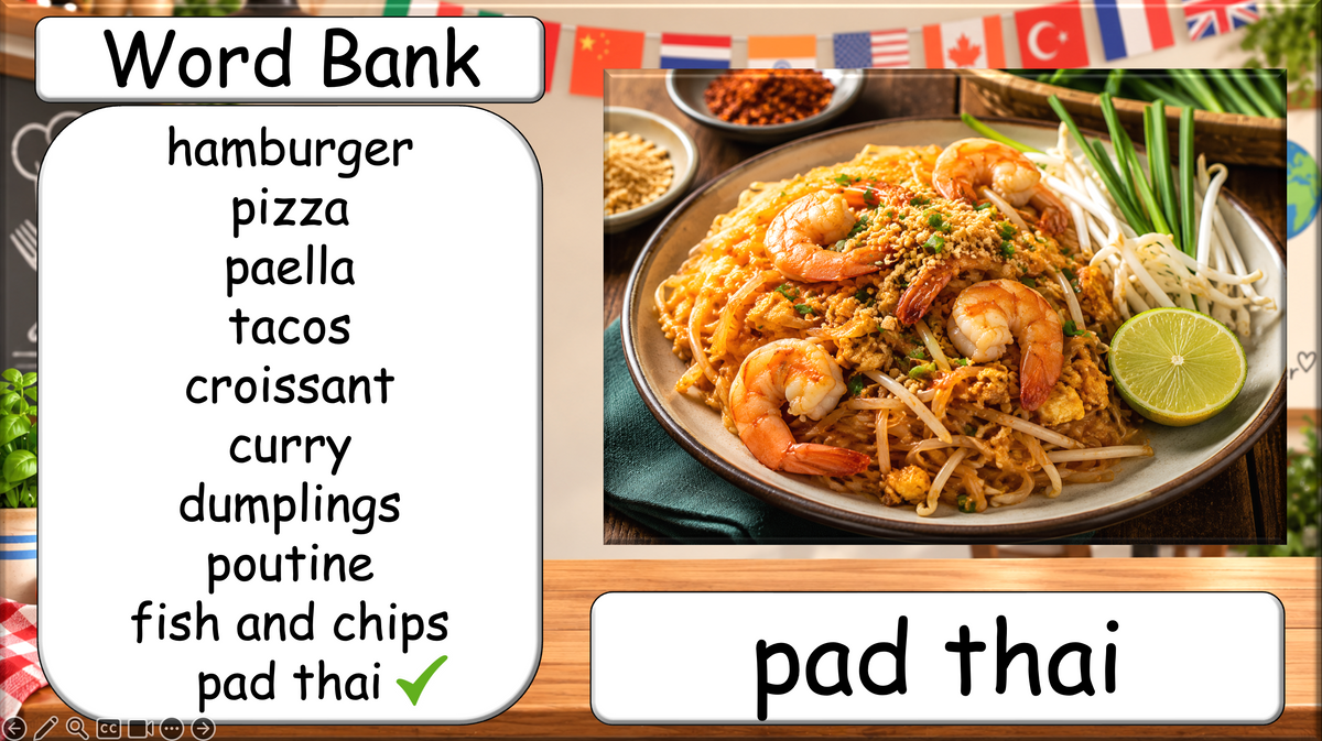 Grade 4-5 - ESL Lesson - Food Around the World - Part 2 - Food