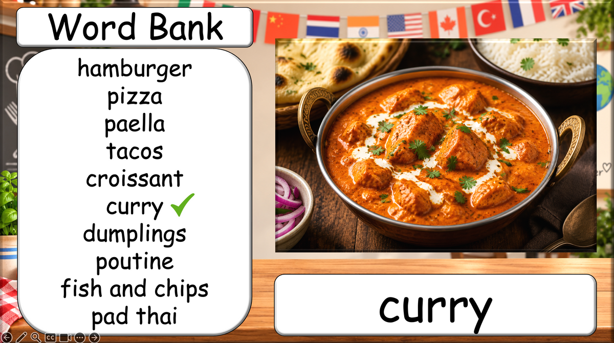 Grade 4-5 - ESL Lesson - Food Around the World - Part 2 - Food