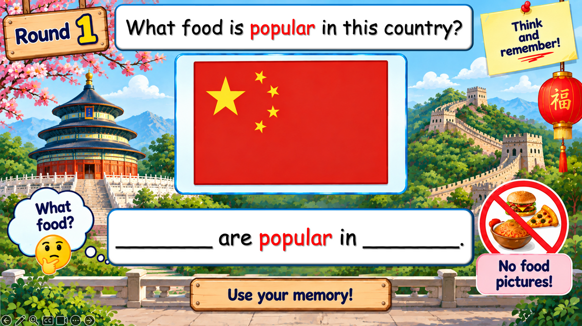 Grade 4-5 - ESL Lesson - Food Around the World - Part 2 - Food