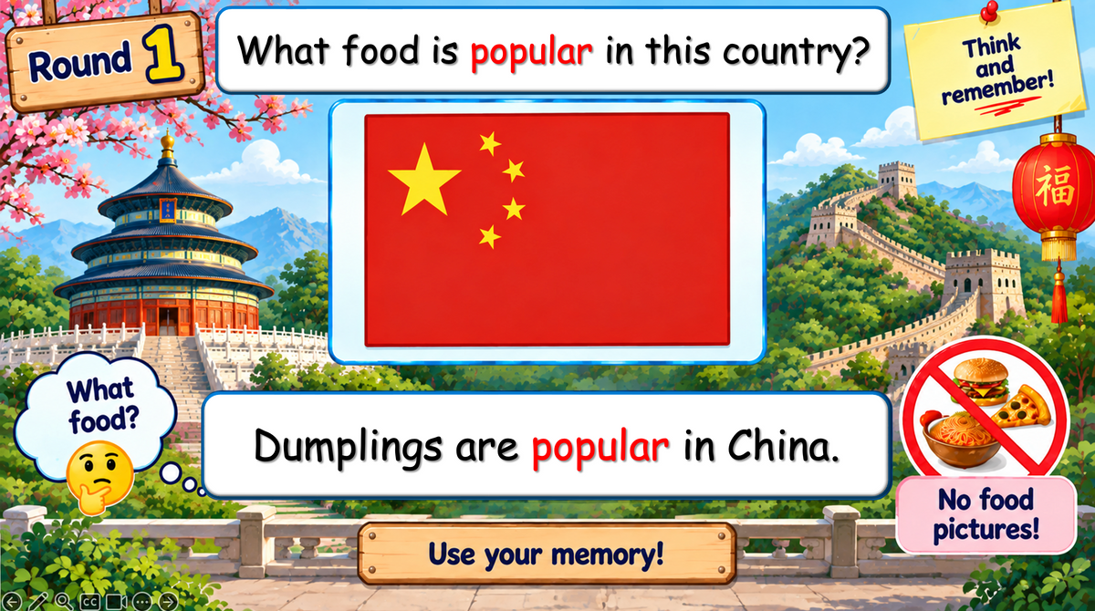 Grade 4-5 - ESL Lesson - Food Around the World - Part 2 - Food